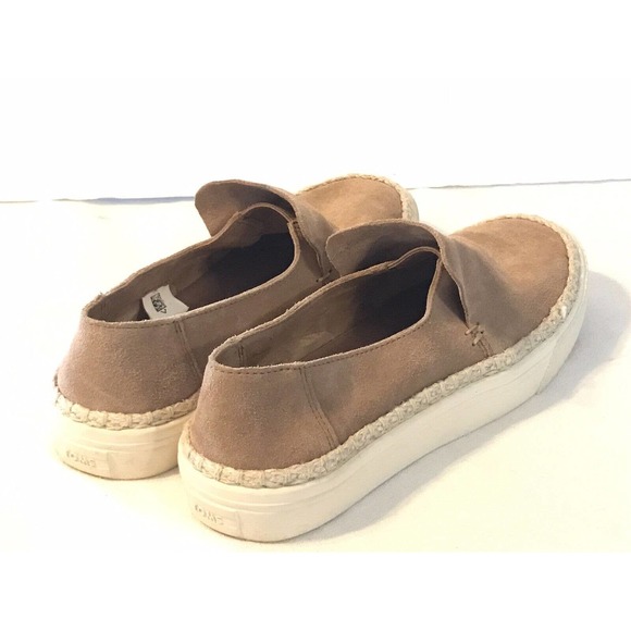 Toms Tan Suede Slip-On Loafers - Picture 2 of 11
